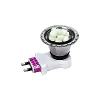 Kwish Stainless Steel Electrical Kapoor Dhoop Kapoor Dani /Electric Stand Burner Difusser Machine Labon Bakhoor Oudh Fragrance for Home (Metal, Round)-thumb1
