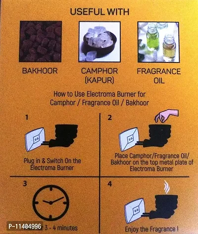 STARDOM MART Electric Incense Burner Kapoor Dani Champor Burner Incense Holder Bakhoor Dhupani Aroma Oil Diffuser for Home Fragrance Pooja/Fragnance/aroma /freshness-thumb5