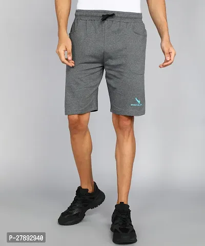 Stylish Fleece Solid Regular Shorts For Men