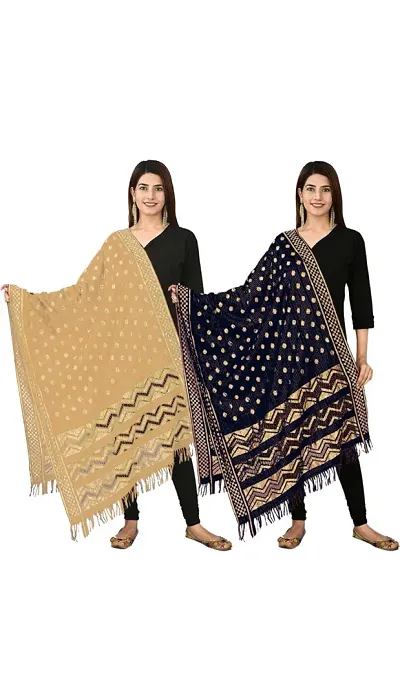 Elite Lycra Dupattas Combo For Women Pack Of 2