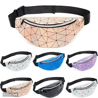 Generies Women Travel Waist Lattice Belt Bags Fanny Pack Holiday Money Belt Wallet Packs PU Pouch Sport Fashion Chest Bag-thumb2