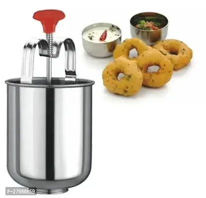 Stainless Steel Medu Vada Maker with Stand ( Pack of 1 )-thumb0