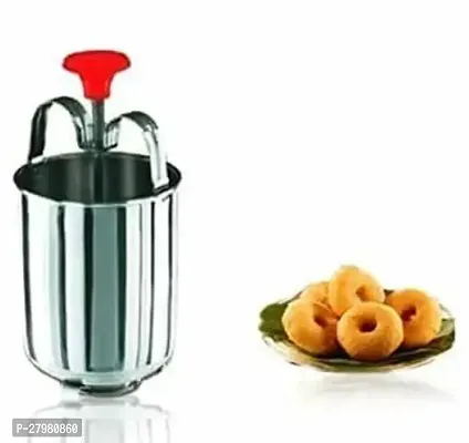 Stainless Steel Medu Vada Maker with Stand ( Pack of 1 )-thumb0