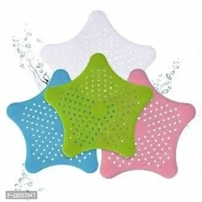 Silicone Star Shape Kitchen Sink Strainer Pack of 4-thumb0