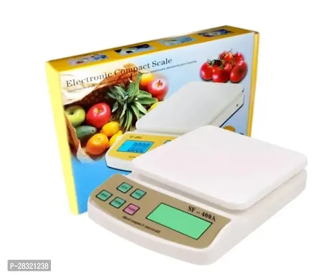 Qwid- Digital Kitchen Weighing Machine With Back Lite LCD Display for Measuring Food, Cake, Vegetable, Fruit, Meat (Upto 10kg) (SF 400 A)-thumb0