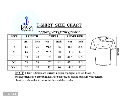 JAVA IMPRESSIONS White T-Shirt | Graphic Printed T-Shirt | Half Sleeves T-Shirt | Round Neck T-Shirt | White T-Shirt for Men | Heart on fire t-Shirt-thumb2