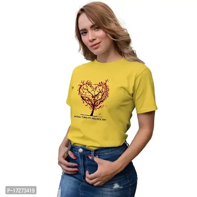 JAVA IMPRESSIONS Love t-Shirt | Graphic Printed T-Shirt | Half Sleeves T-Shirt | Round Neck T-Shirt | T-Shirt for Women-thumb4