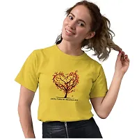 JAVA IMPRESSIONS Love t-Shirt | Graphic Printed T-Shirt | Half Sleeves T-Shirt | Round Neck T-Shirt | T-Shirt for Women-thumb4