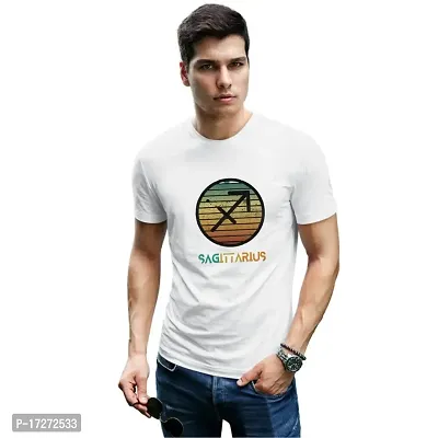 JAVA IMPRESSIONS Zodiac Sign t-Shirts | sunsign t-Shirts | Round Neck t-Shirts | Half Sleeves t-Shirts for Men-thumb0