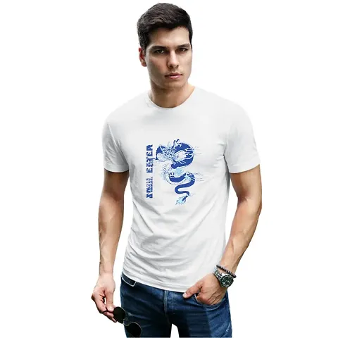 JAVA IMPRESSIONS T-Shirt | Graphic T-Shirt | Half Sleeves T-Shirt | Round Neck T-Shirt | T-Shirt for Men | Soul Eater t-Shirt(Medium, White)