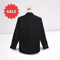 Boys Plain Black Shirt-thumb2