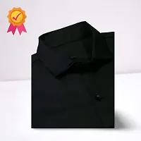 Boys Plain Black Shirt-thumb1