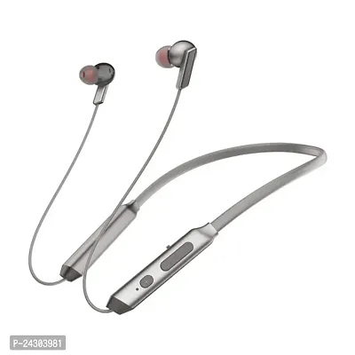 Stylish Silver In-Ear Wireless Bluetooth Neckband-thumb0