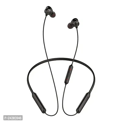 Stylish Black In-Ear Wireless Bluetooth Neckband-thumb0