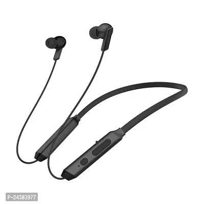 Stylish Black In-Ear Wireless Bluetooth Neckband-thumb0