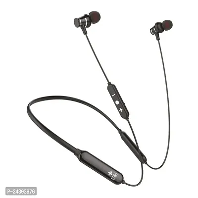 Stylish Black In-Ear Wireless Bluetooth Neckband-thumb0