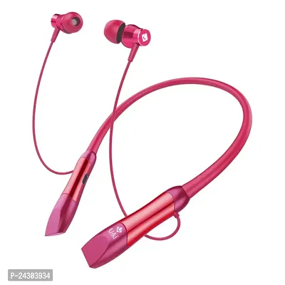 Stylish Pink In-Ear Wireless Bluetooth Neckband-thumb0