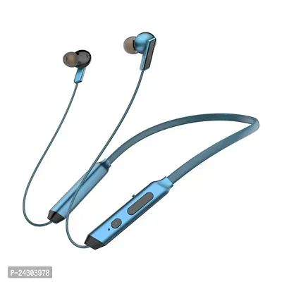 Stylish Blue In-Ear Wireless Bluetooth Neckband-thumb0