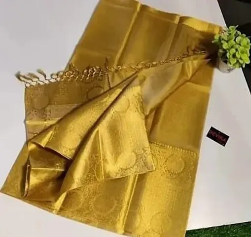 Hot Selling Tissue Saree with Blouse piece 