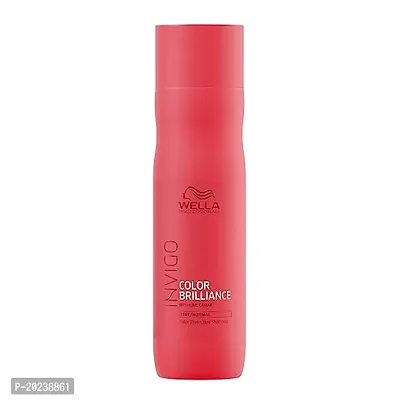 Wella Professionals Invigo Color Brilliance Shampoo | 250 ml | Colour Protecting Hair Cleanser for Coloured, Treated, Fine/Normal Hair | With Lime Caviar