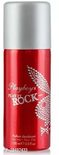 PLAYBOY play it rock rock Deodorant Spray - For Men  Women  (150 ml)-thumb0