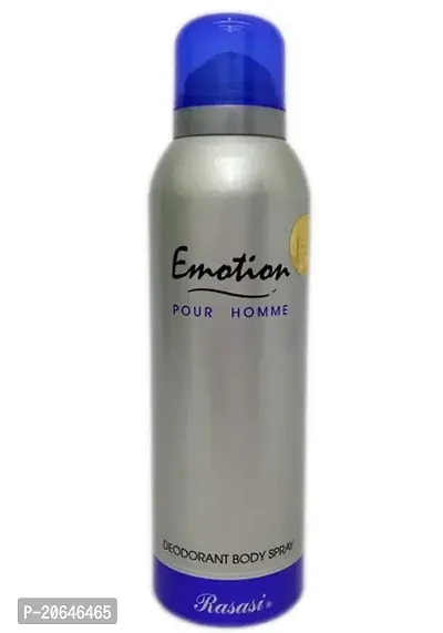 Pour Homme Emotion (Rasasi) Deodorant Body Spray, For Personal, Packaging Size: 200ml-thumb0