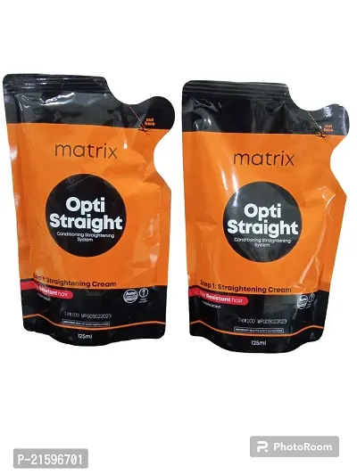 Buy Matrix Opti Straight Conditioning Straitening System Cream For Resistant Hair 125ml Pack Off 2 Online In India At Discounted Prices