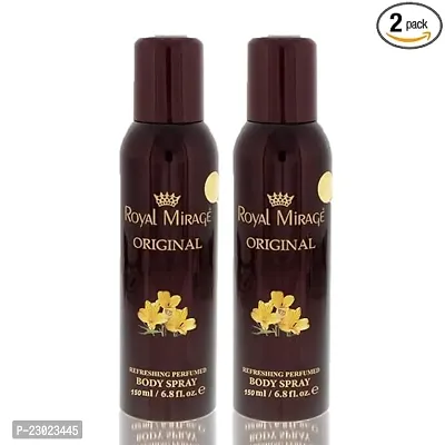 Royal Mirage Body Spray Original For Unisex, 200ml Each (Pack Of 2) Fresh