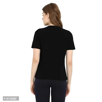 Classic Cotton Solid Tshirt for Womens-thumb2