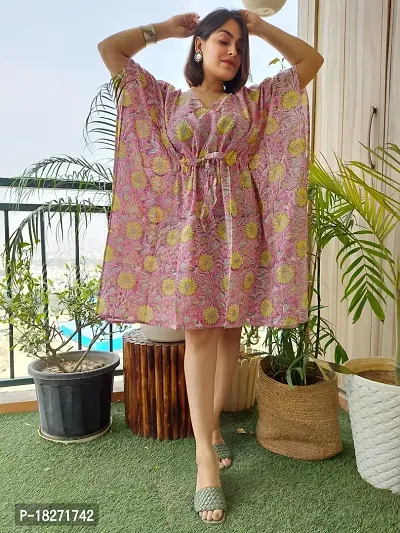 Stylish Fancy Cotton Printed Kaftan Kurta For Women