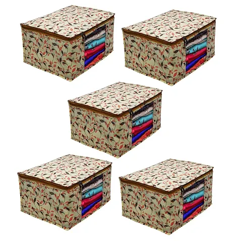 Pack Of 5 Fabric Saree Organizers For Women