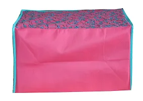 GULAFSHA INDUSTRIES 4 Piece Non Woven Printed Pink Saree Cover Set,Clothes Organiser For Wardrobe Set with Transparent Window And Zipper-thumb4
