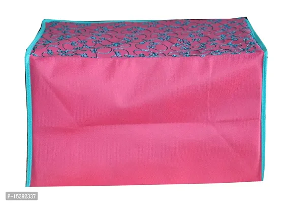 GULAFSHA INDUSTRIES 4 Piece Non Woven Printed Pink Saree Cover Set,Clothes Organiser For Wardrobe Set with Transparent Window And Zipper-thumb5