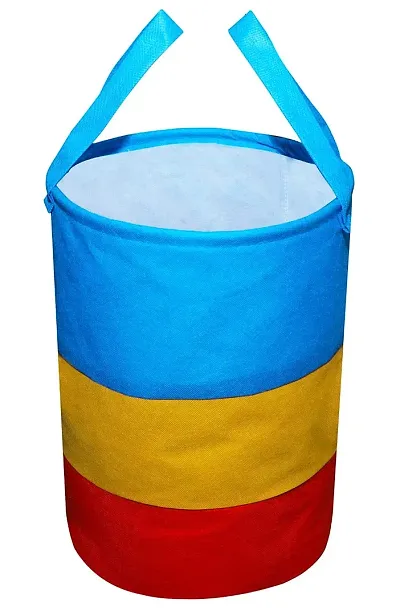 GULAFSHA INDUSTRIES Durable and Collapsible Laundry storage Bag with Handles Clothes & Toys Storage Foldable Laundry Bag for Dirty Clothes Pack of 1 Pc Multicolor