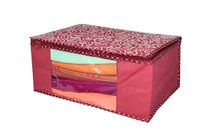 GULAFSHA INDUSTRIES Non Woven Floral Texture Saree Cover for women?s wardrobe organizer | Saree Organizer for Garment-thumb3