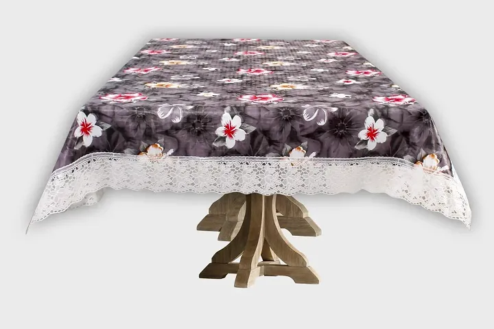 Dasvilla PVC 4 Seater Dining Table Cover Rectangle Dinning Table Cover