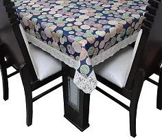 Designer Blue PVC Table Cloth-thumb3