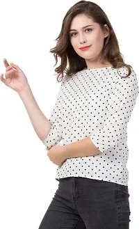 Trendy Cotton Blend Printed Top For Women-thumb2