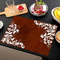 Designer Brown PVC Place Mats Set Of 6-thumb1