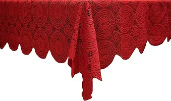 Designer Red PVC Table Cloth-thumb3