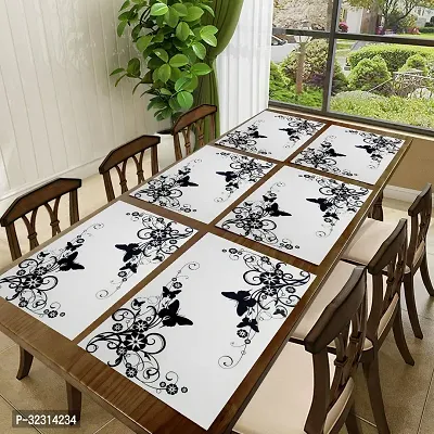 Designer White PVC Place Mats Set Of 6-thumb0