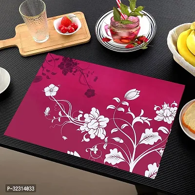 Designer Pink PVC Place Mats Set Of 6-thumb2