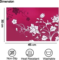 Designer Pink PVC Place Mats Set Of 6-thumb2