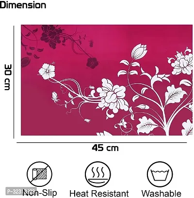 Designer Pink PVC Place Mats Set Of 6-thumb3