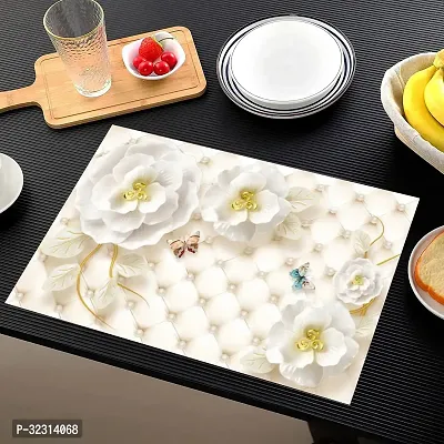 Designer White PVC Place Mats Set Of 6-thumb2