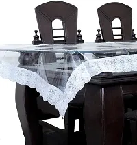 Designer White PVC Table Cloth-thumb1