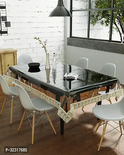 Designer Beige PVC Table Cloth-thumb5