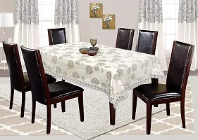 Designer White PVC Table Cloth-thumb2