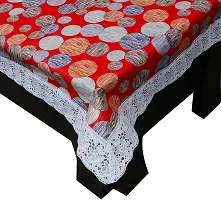 Designer Red PVC Table Cloth-thumb3