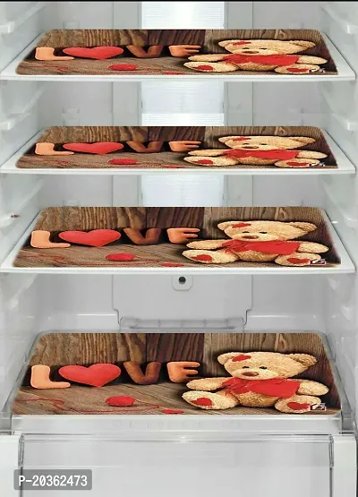 Combo of Exclusive Decorative Fridge Top Cover  Fridge Mat-thumb3